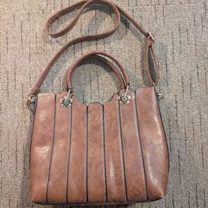 Rofozzi Brown Bag With Flower Hardware